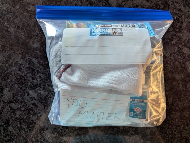 Completed Care Kit Packaged